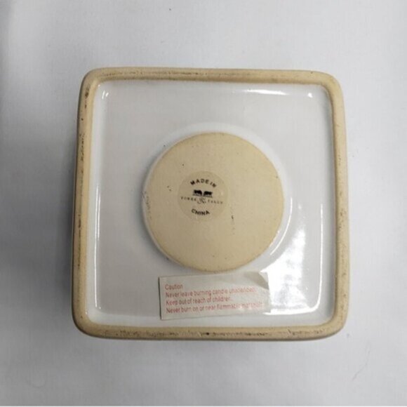 Torre & Tagus Tealight Holder Wax Melter Oil Diffuser White Ceramic - Picture 10 of 13